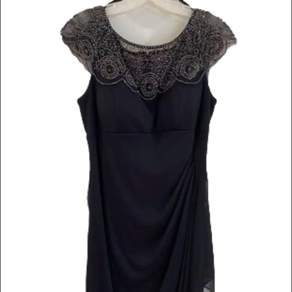 Davidโs Bridal Navy blue formal dress size 14
